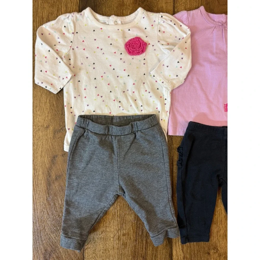 Baby Girl 3 Months Outfits Leggings Pants Shirts Long Sleeve Clothes Lot Penguin